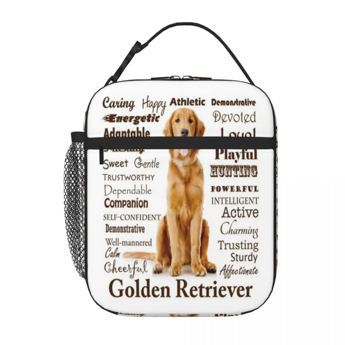 Bestselling Golden Retriever Traits Handheld Waterproof Lunch Bag Hospital Visiting Lunch Box Bag
