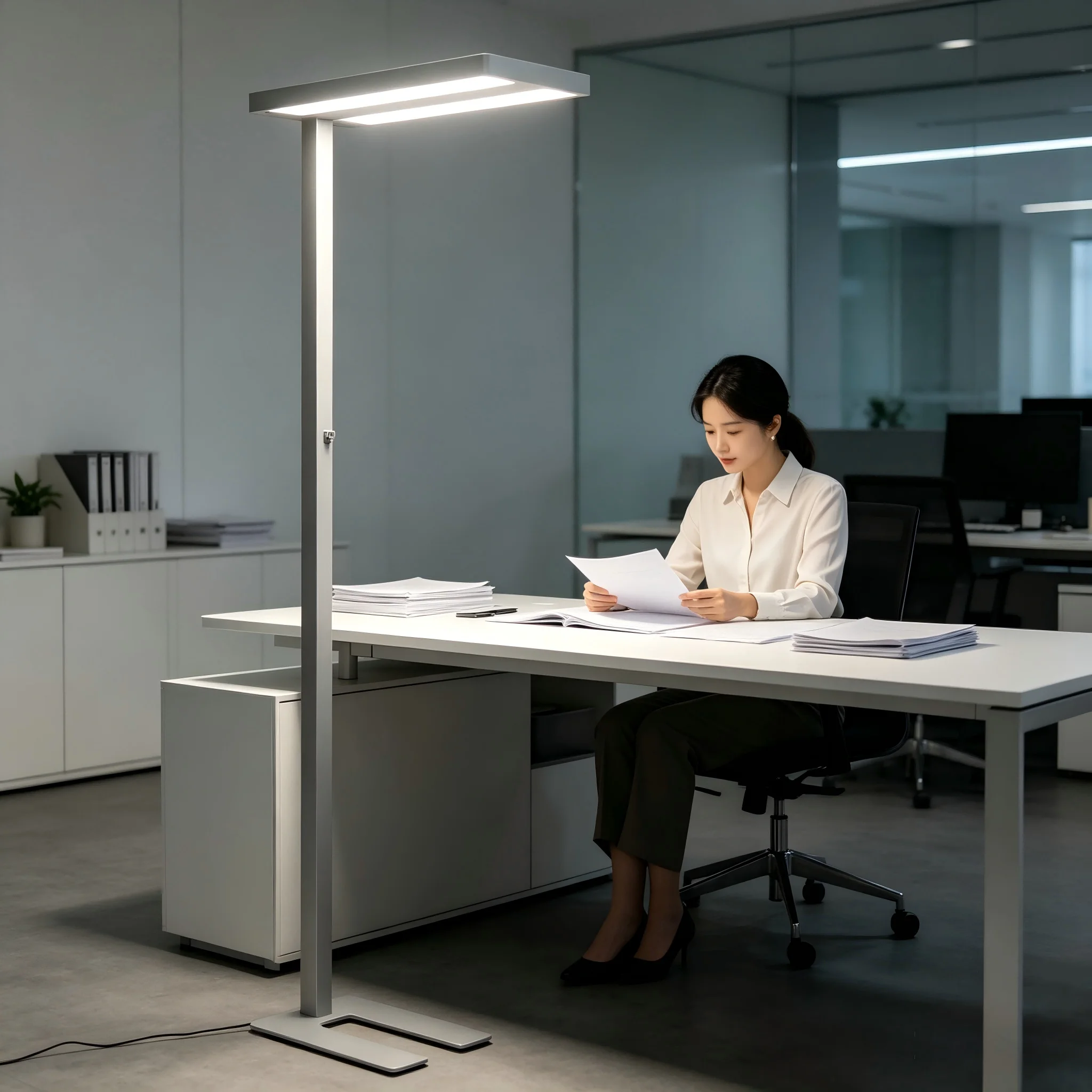 Modern Design Touch Dimmable LED Full Spectrum Eye Protective Desk Light Adjustable Color Temperature Study Office Work Floor