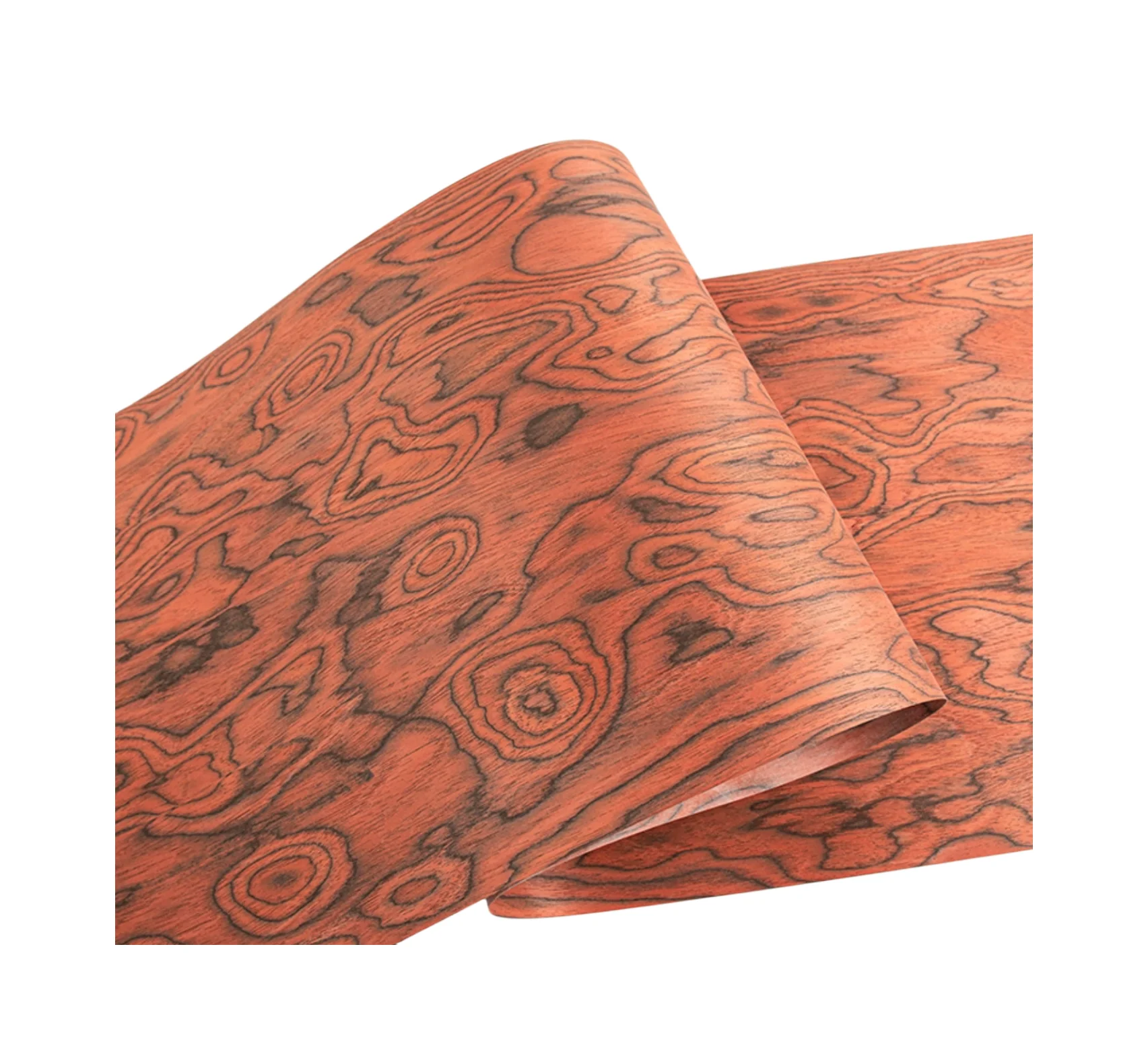 Red Totem Wood Veneer high-end Home Decoration Size:2.5x0.58meter Thick:0.3mm