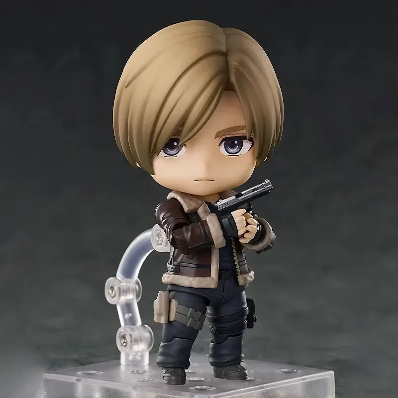 10cm leon s., leon s. Jesse Q Version Action Dolls, Resident Evil 4, Remake 2337, Anime Model Toy, Estatueta de ornamento, Brinquedos Jovens, Presente