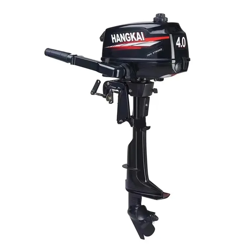 4hp 2 Stroke Outboard Boat Engine Fishing Small Motors CDI Ignition System Water Cooling System 74.6cc Gasoline Manual Start