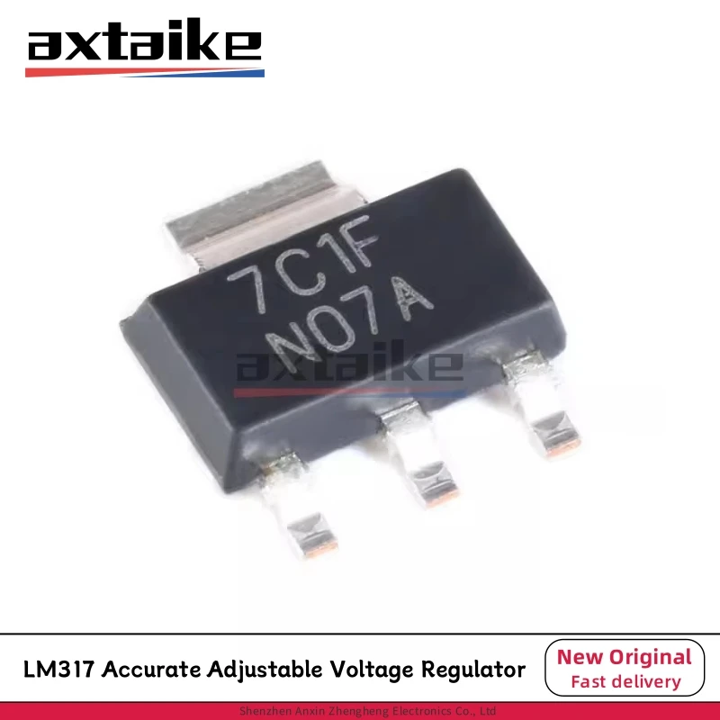 10PCS LM317AEMPX SOT-223 N07A NO7A LM317AEMP LM317AEMPX/NOPB LM317 1.25V-37V 1.5A 1% Accurate Adjustable Voltage Regulator IC