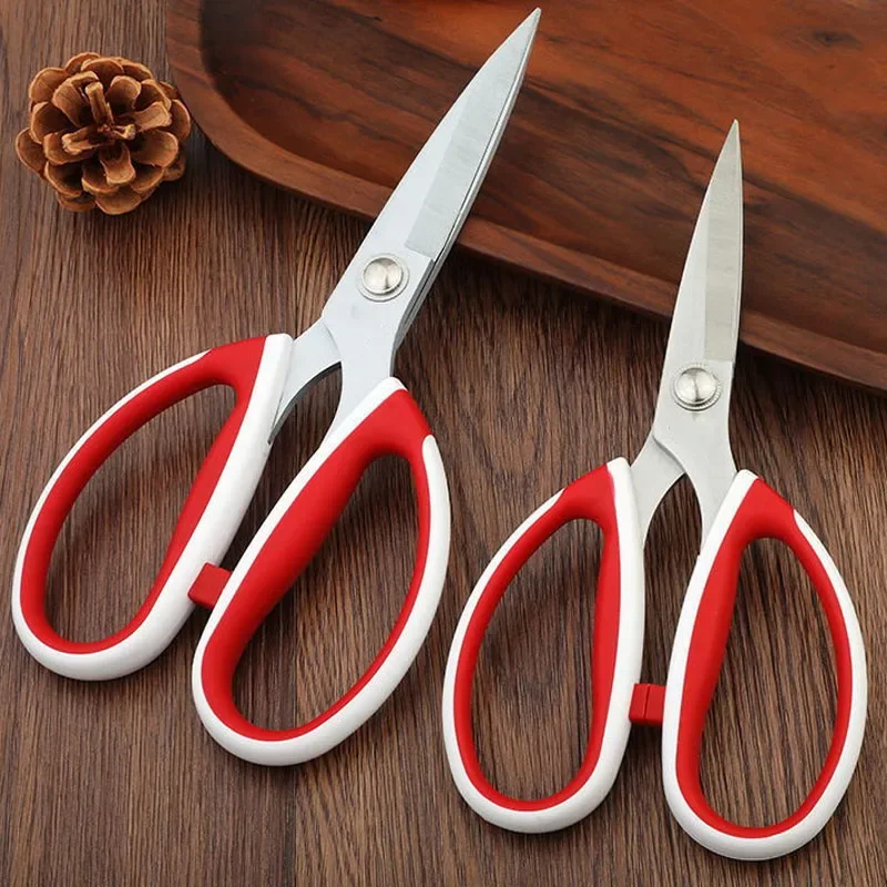 Stainless Steel Sewing Embroidery Leather Fabric Tailor\'s Scissors Plastic Strong Civilian Shear Cutter Tool DIY Handmade Supply