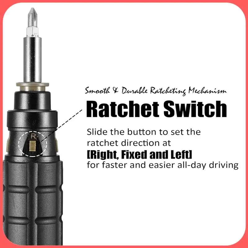 

AA89-10-In-1 Multibit Ratchet Screwdriver, With Phillips/Slotted/Torx/Hex Bits And 1/4-Inch Nut Driver,With Belt Pouch