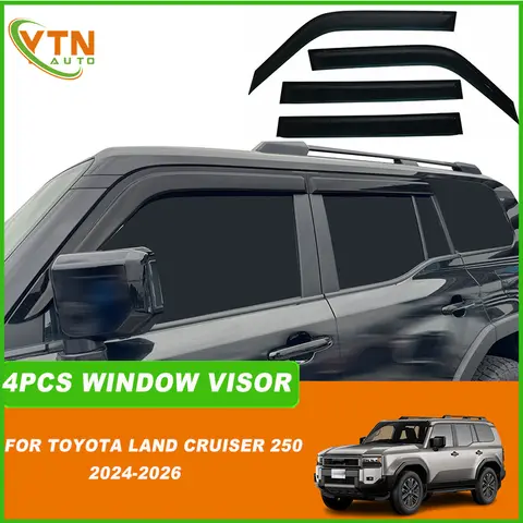 Toyota Land Cruiser 250 Prado Lc250 2024 2025 2026 자동차 레인 쉴드 레인 썬 가드 디플렉터 웨더 쉴드 윈도우 바이저