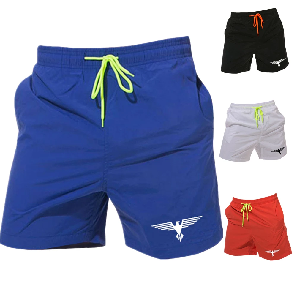 HDDHDHH-Shorts Secagem Rápida Masculina com Bolsos, Casual Home Fashion, Brand Printing