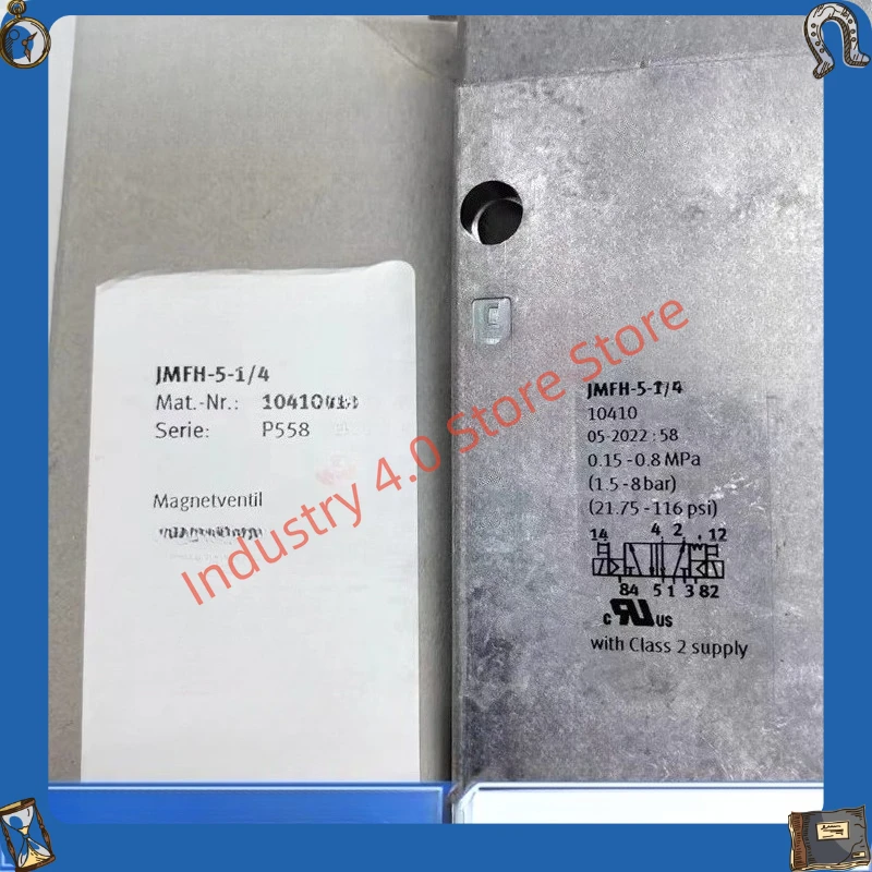 

Электромагнитный клапан JMFH-5-1/4 10410, двухпозиционный, пятиходовой, с двойным электронным управлением, для подъемных механизмов.