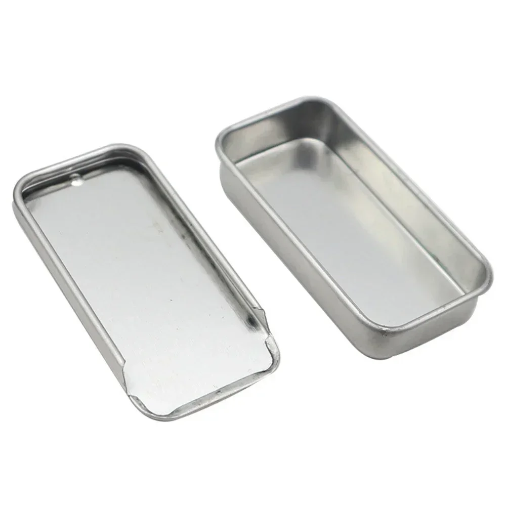 2025 New 5pc Mini Iron Box Slide Cover Storage Box Wedding Jewelry Pill Cases Portable Tin Boxes Container Cosmetic Organizer