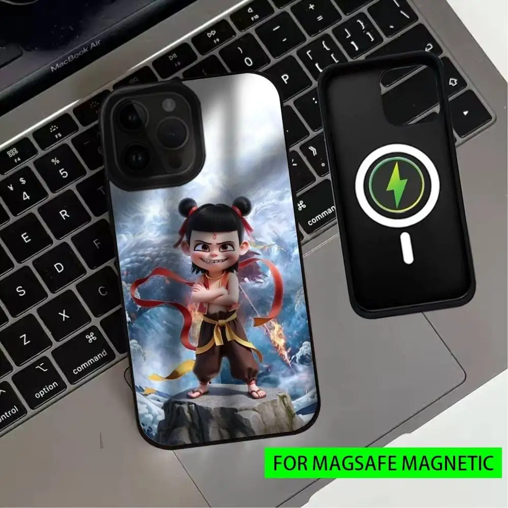 เคสโทรศัพท์ลายอนิเมะน้องเน่จ่า สำหรับ iPhone17,16,15,14,13,12,11 Plus,Pro Max รองรับแม่เหล็กสำหรับการชาร์จไร้สาย Magsafe