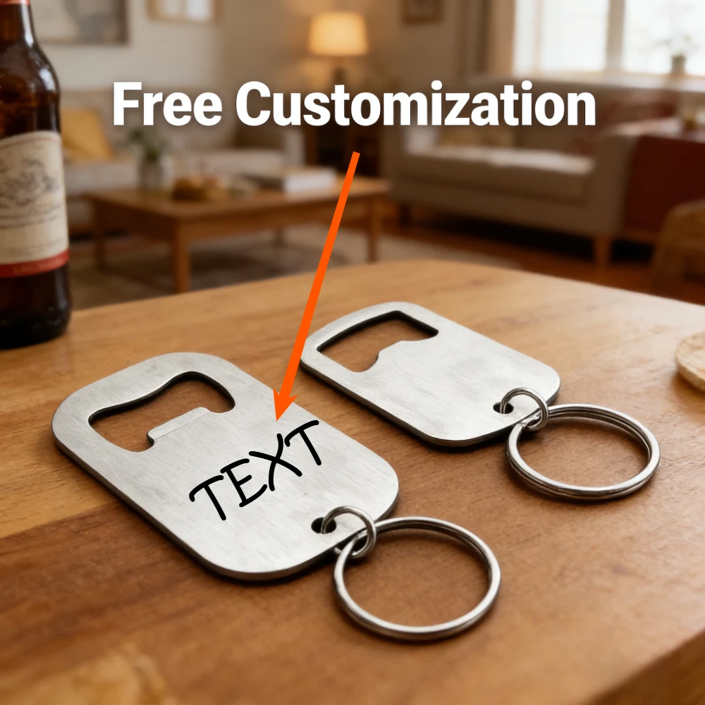 

Stainless Steel Bottle Portable Opener Keychain Beer Soda Bar Multifunctional Tool Key Ring Heavy Duty Unique Keyrings Gift