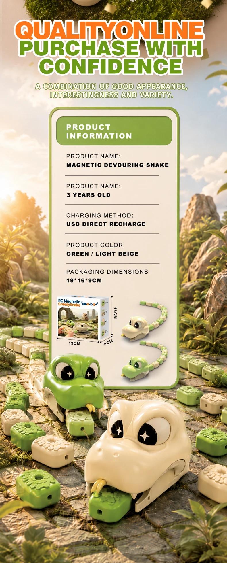 2026 Magnetisches Schlangenspiel mit Fernbedienung, interaktives 3D-Klassiker-Wachstumsspiel für zwei Spieler, für Unterhaltung zu Hause und auf Partys – Detail 7