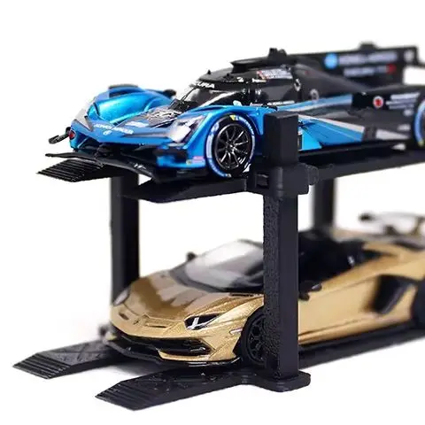 

1Set Double-deck Vehicle Parking Frame Model For 1/64 Alloy Car Toy 3D Printed Garage Car Rack Scene Decoration Assembly Parts
