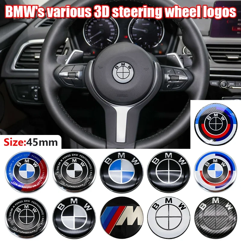 

Car Logo Steering Wheel Decoration Badge Sticker Emblem Accessories For BMW M Logo X1 X2 X3 X4 X5 X6 G07 G86 G80 E84 F48 G01 G11