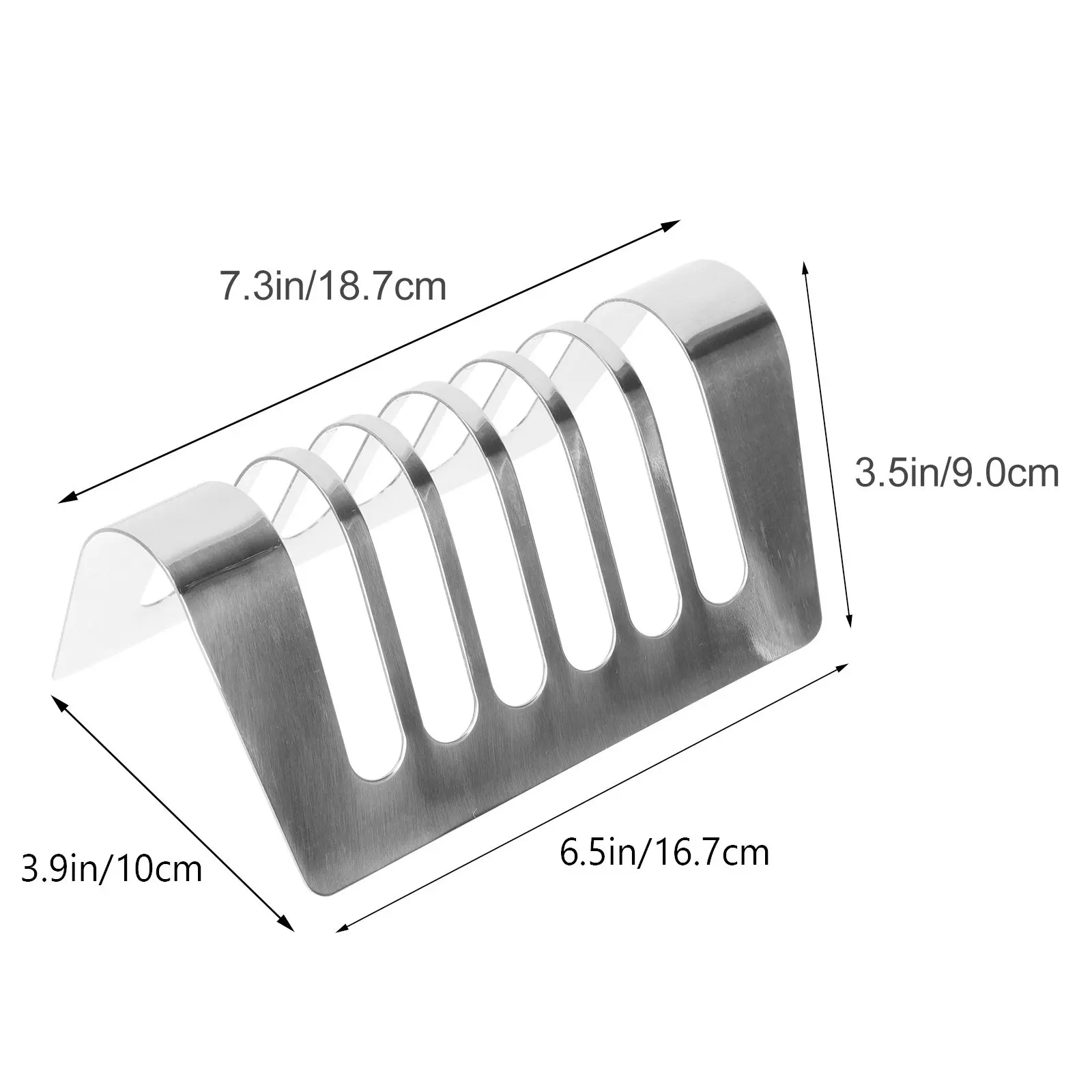 1Pcs Bread Shelf Stainless Steel Anti-Rust Bread Rack Sliced Toast Holder Breakfast Tray Food Serving Rack Home Kitchen Supplies