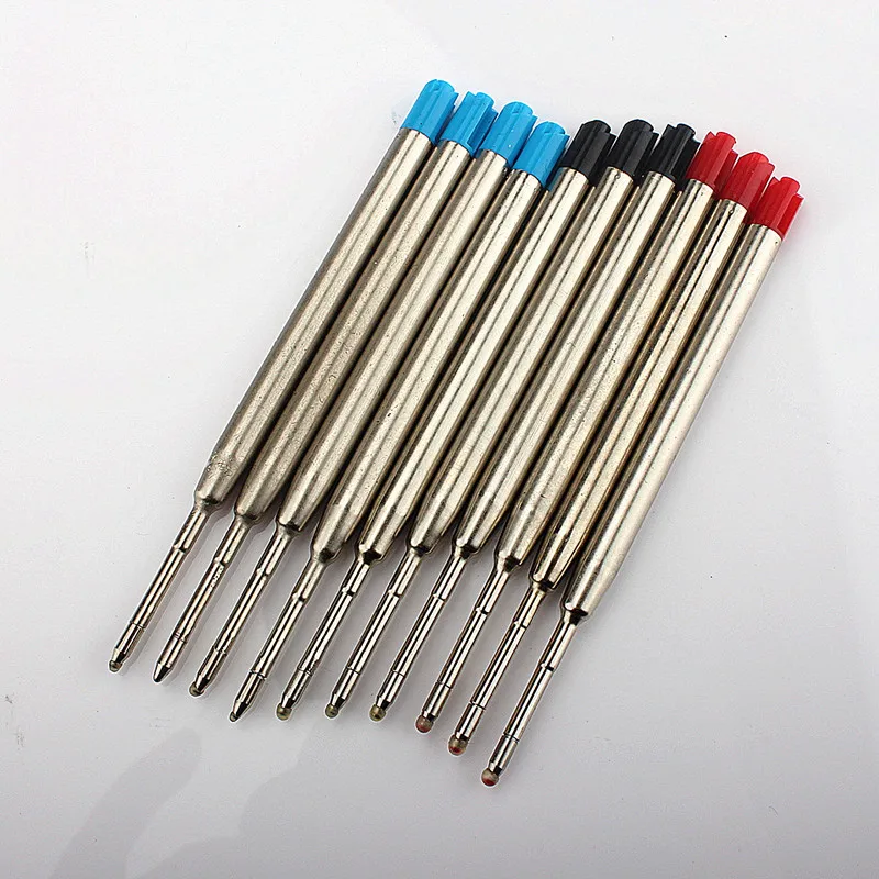 

5/10 Pcs/lot Metal Pen Refill School Office Ballpoint Pen Refill Smooth Fine 0.7mm Medium Stationery Gifts Supplies