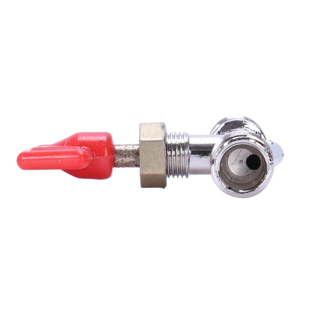 

Male Thread Gas Valve Switch Equipment Home Joint Pipe Needle Part Replacement Silver Tone T Shape High Quality