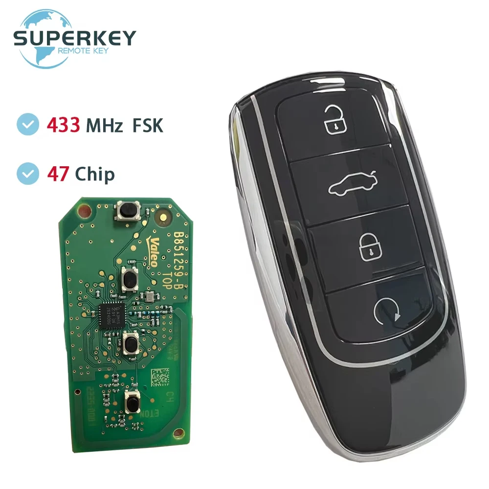 

Оригинальный смарт-ключ 434 МГц ID47Chip Keyless Go Car для Chery Tiggo 6 7 8 Plus Tiggo 8 Pro OMODA Интеллектуальный дистанционный ключ Omoda 5