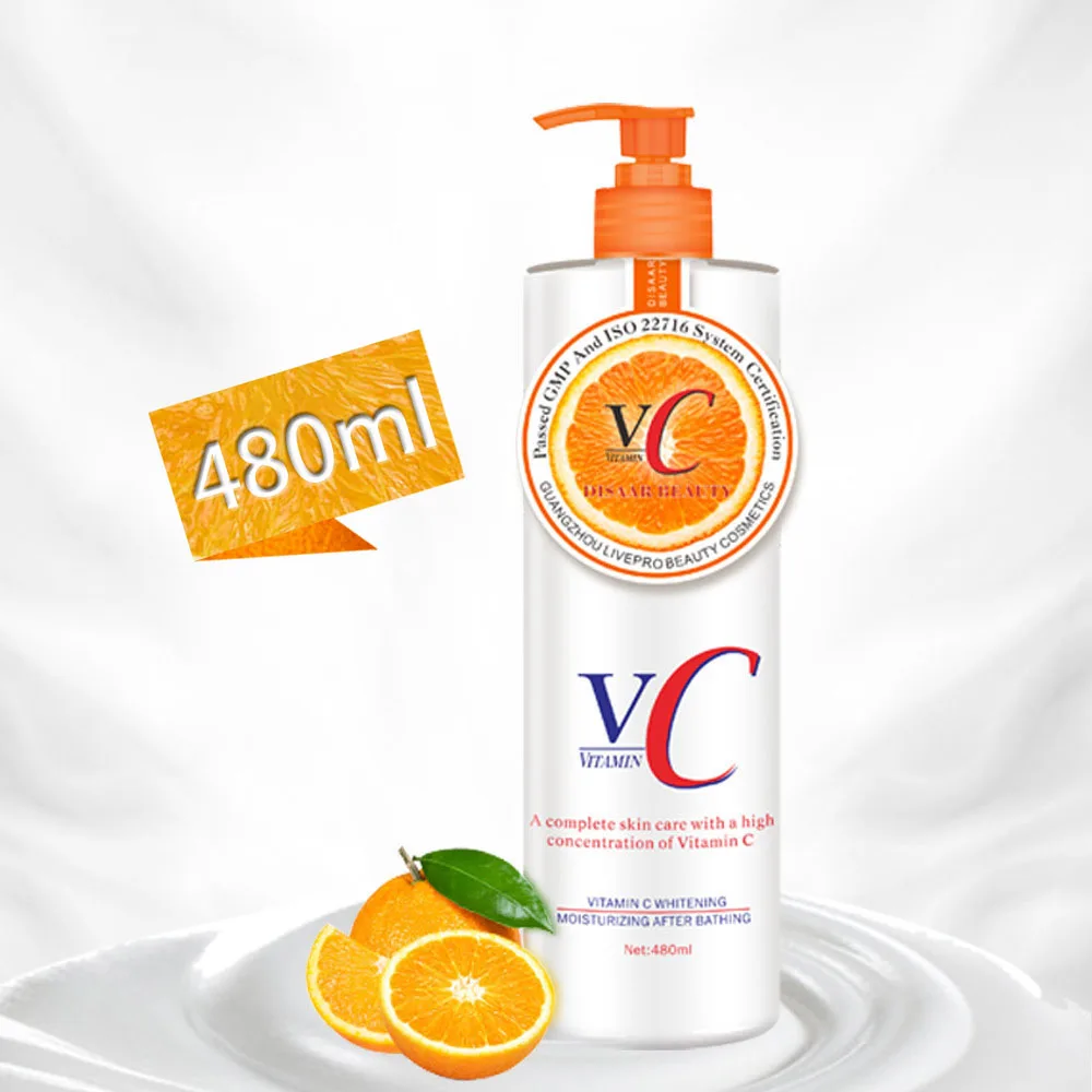 Disaar Vitamin C Body Creams 480ml Moisturizing Face Lotion  Repair Skin Care 