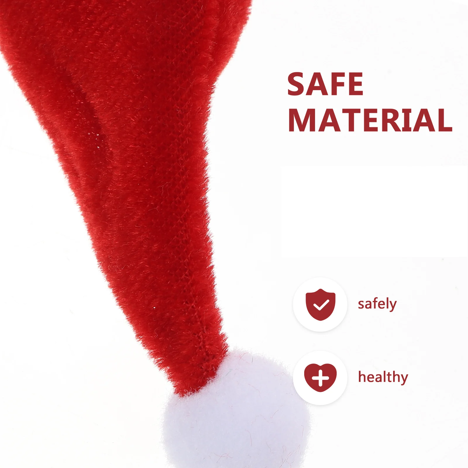 

6Sets Pet Christmas Hat Scarf Set Elastic Comfortable Colored Xmas Winter Dress Up Costume for Small Animals Chicken Duck