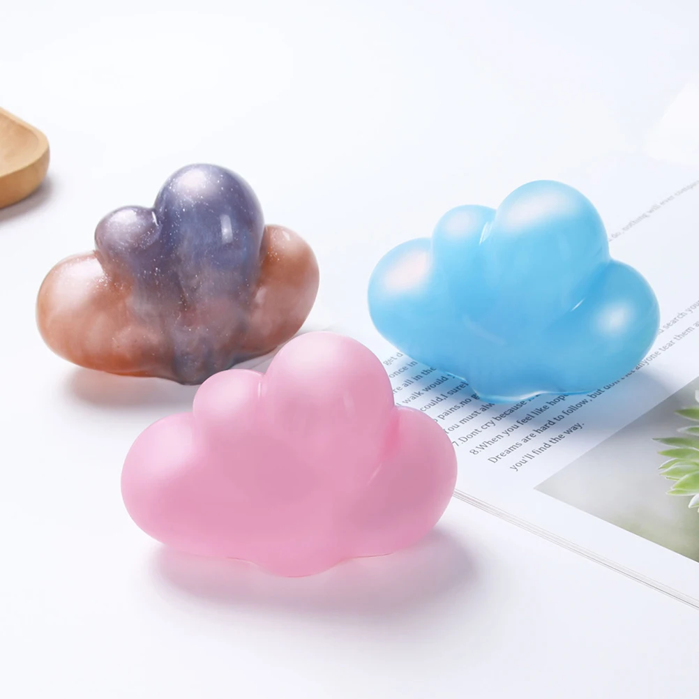 

2Pcs Silicone Cloud Shape DIY H made Cloud Shape Moulds Soap Aromatherapy Crafts Nonstick Flexible Resin 3D naments Decor