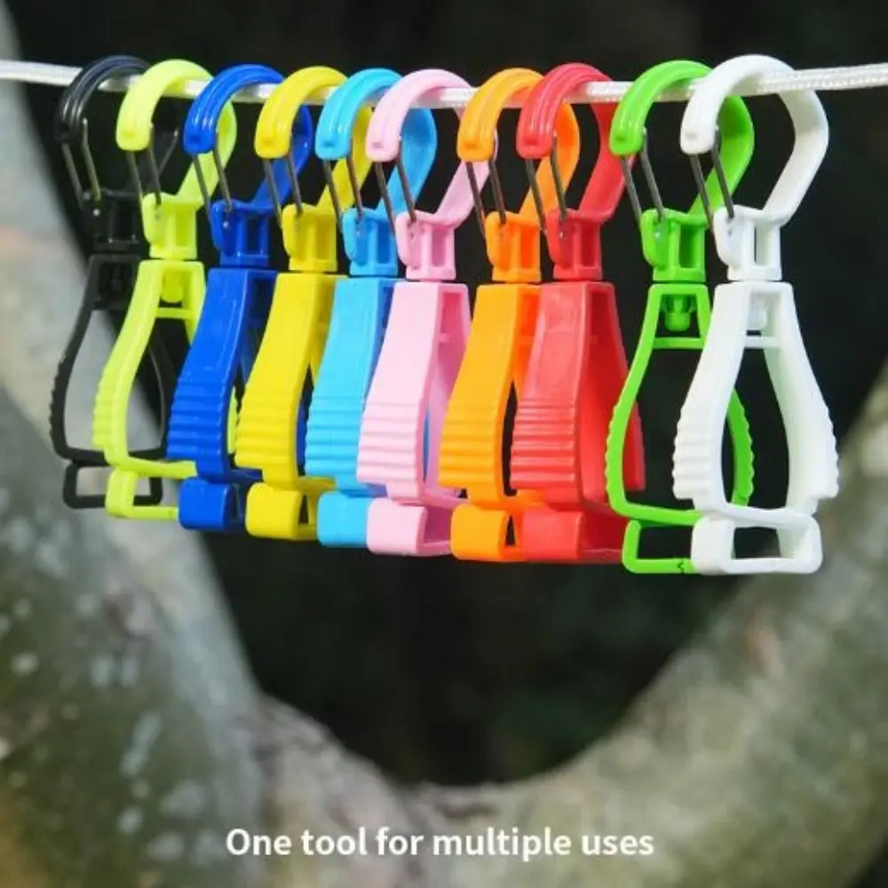 

4pcs Thickened Material Glove Hat Clip 37*93mm Durable High Strength Cllip 10 Styles 360-Degree Rotating Joint Tool Accessories