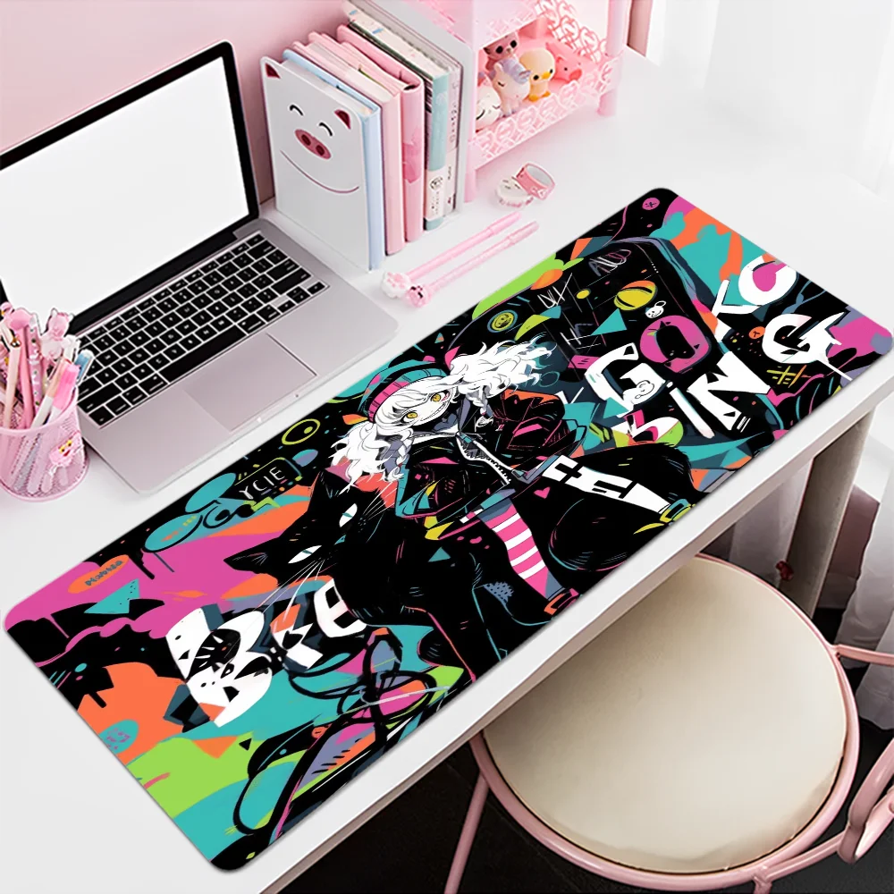 Cat Girl AI Cool Mousepad, INS Tide, Grande Escritório Computer Desk Mat, Teclado de mesa, Big Mouse Pad, Almofada para laptop, Quarto