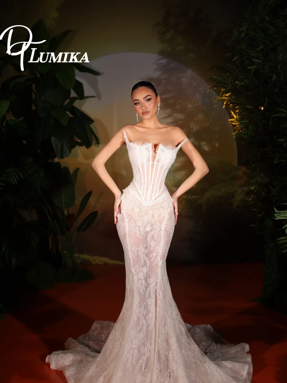 

Romantic Sweetheart Neckline Lace Mermaid Wedding Dress 2026 Romantic Lace Mermaid Bridal Gown Fashion Mermaid Robe De Marié