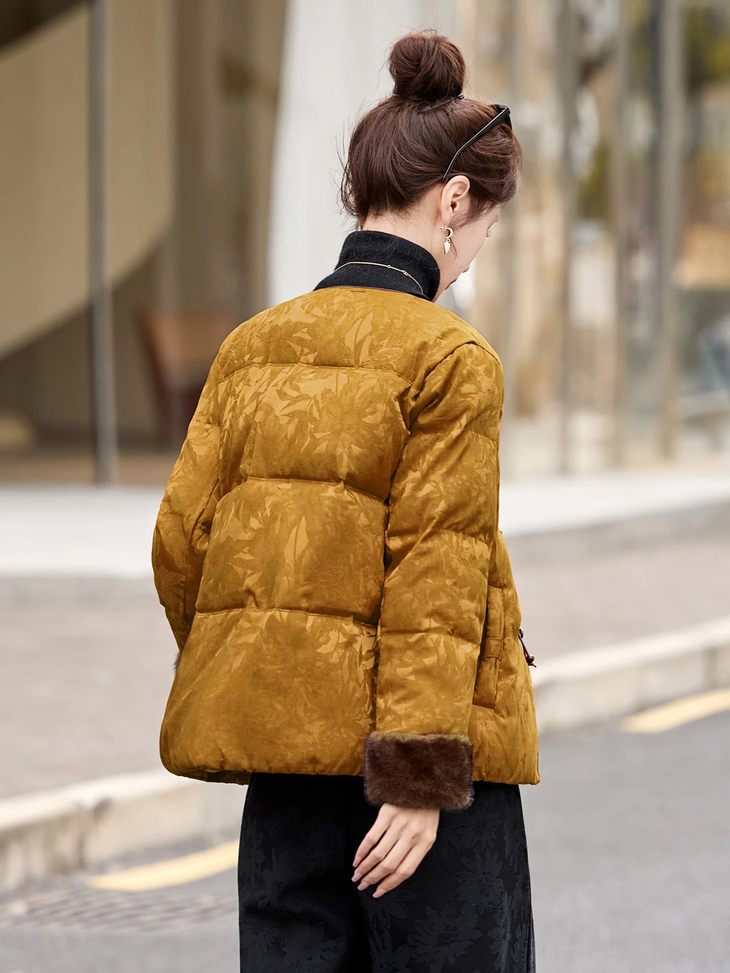 Ele branco du down puffer jaet feminino inverno faion alta quali bordado design solto ajuste luxo sle casaco