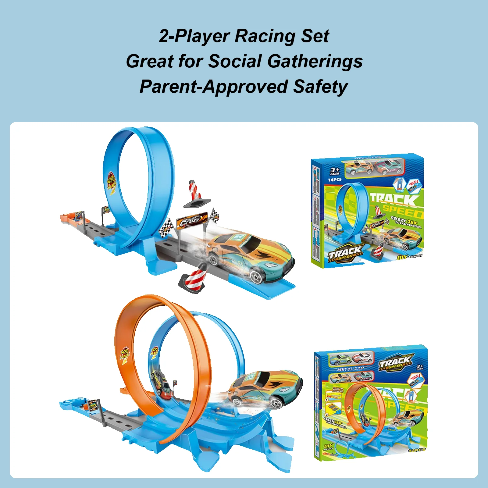 Katapult treinwagon Racing speelgoed 360 graden muurklimmen speelgoed auto track set traagheid magische auto voor kinderen peuter verjaardagscadeautjes