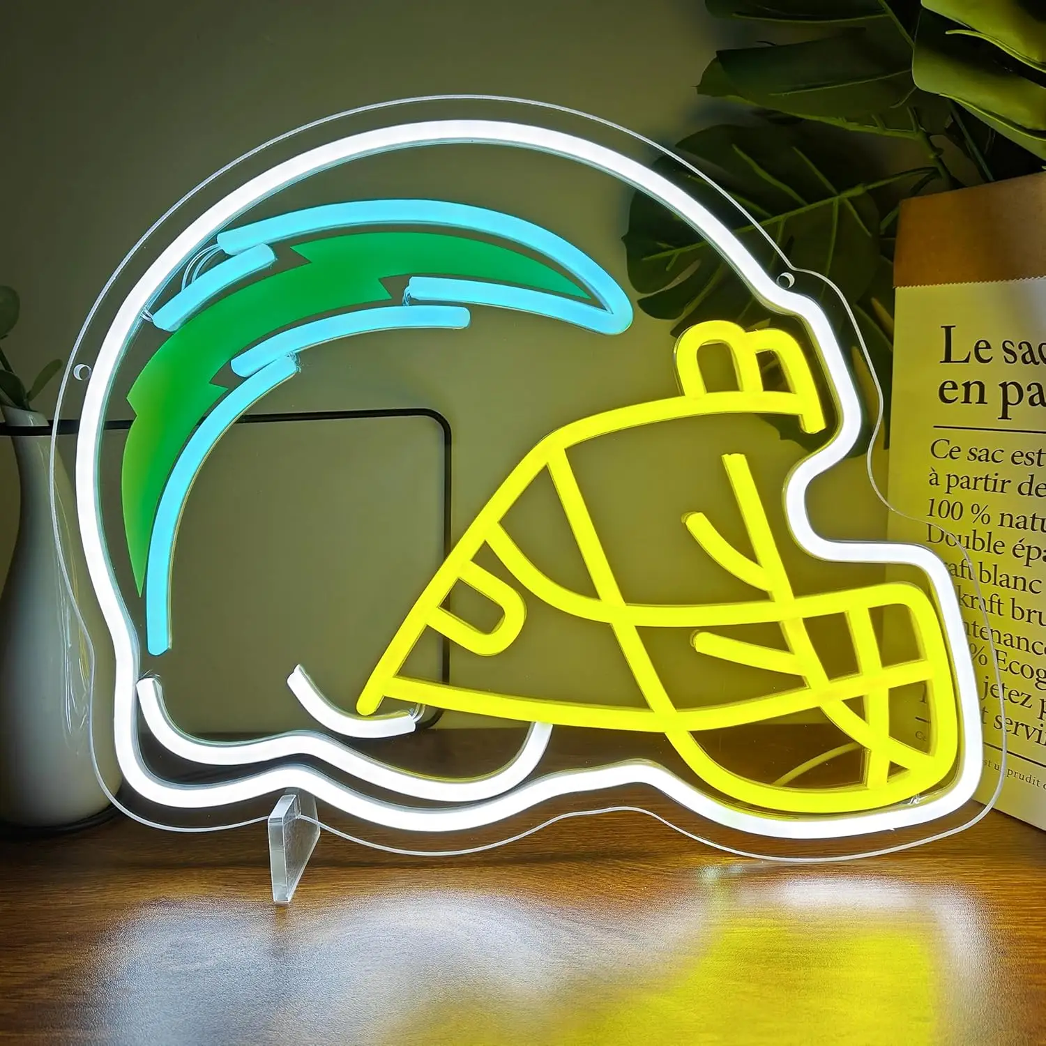 

LA Helmet LED Neon Lights Dimmable Night light for Bar Club Bedroom Hotel Decor Birthday Party Outdoor Neon Decor Art Gifts