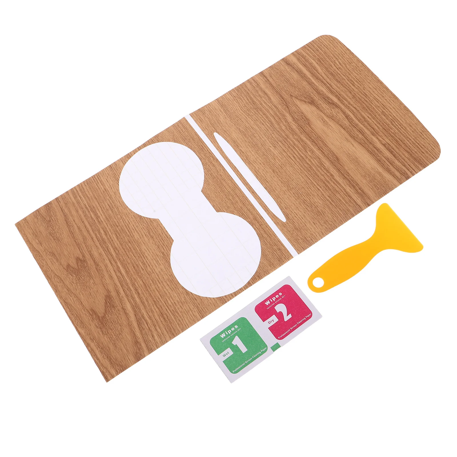 

Center Console Wrap Wood Grain Tpu Film For Car Interior Protection Scratch Resistant Sticker Compatible With Tesla 3 Y - Car