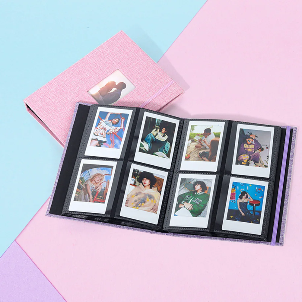 3 بوصة 208 جيوب لـ Fujifilm Instax Mini Film 12/11/8 ألبوم Instax الكوري لألبوم الصور حافظة صور فورية صغيرة للتخزين