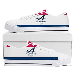 2023 Alpine F1 Low Top Sneakers Team Racing Womens Mens Teenager Fashion Sneaker in tela di alta qualità coppia scarpe costruite su misura