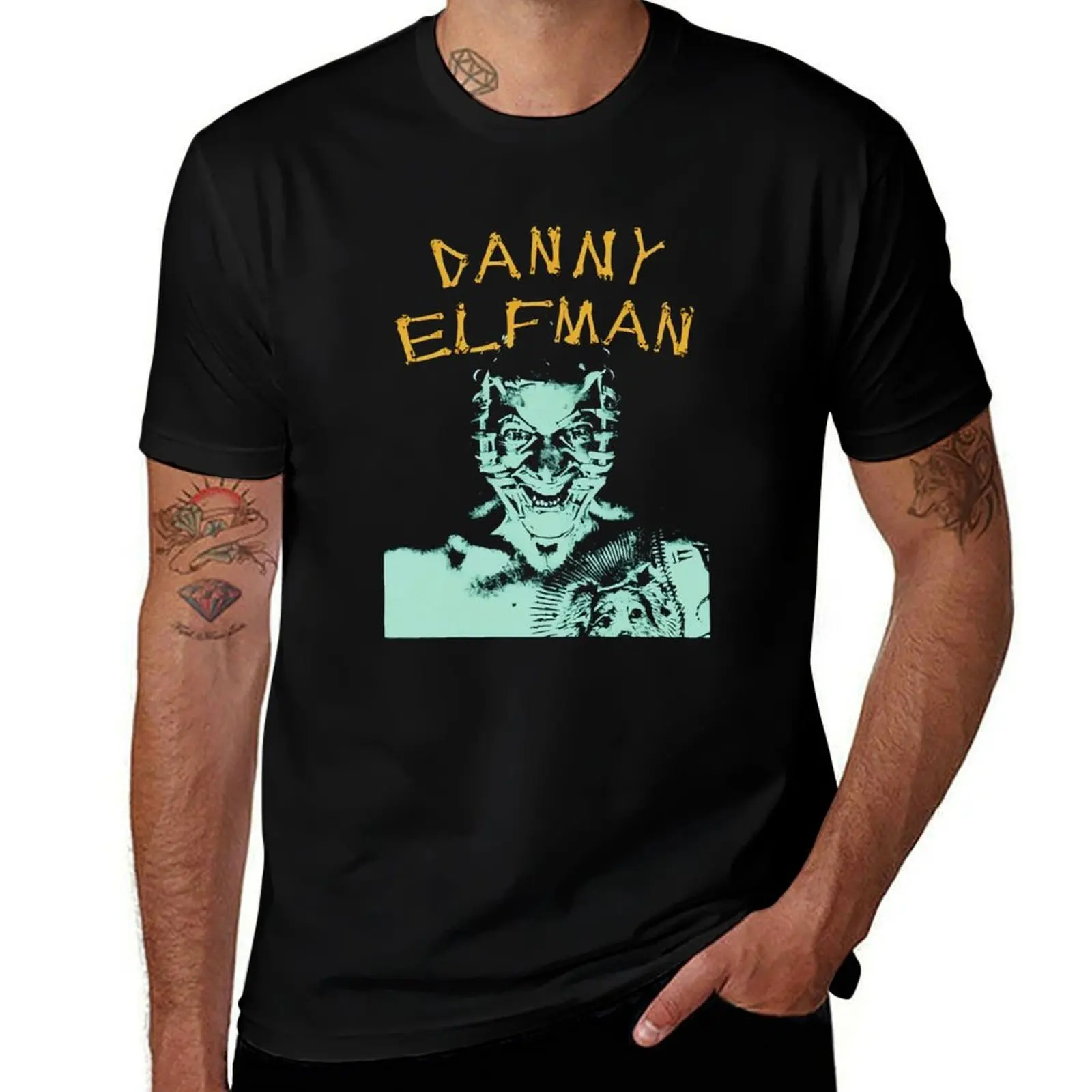 Danny Elfman ARON JOHNSON Camiseta de moda, deportiva, transpirable, de manga corta