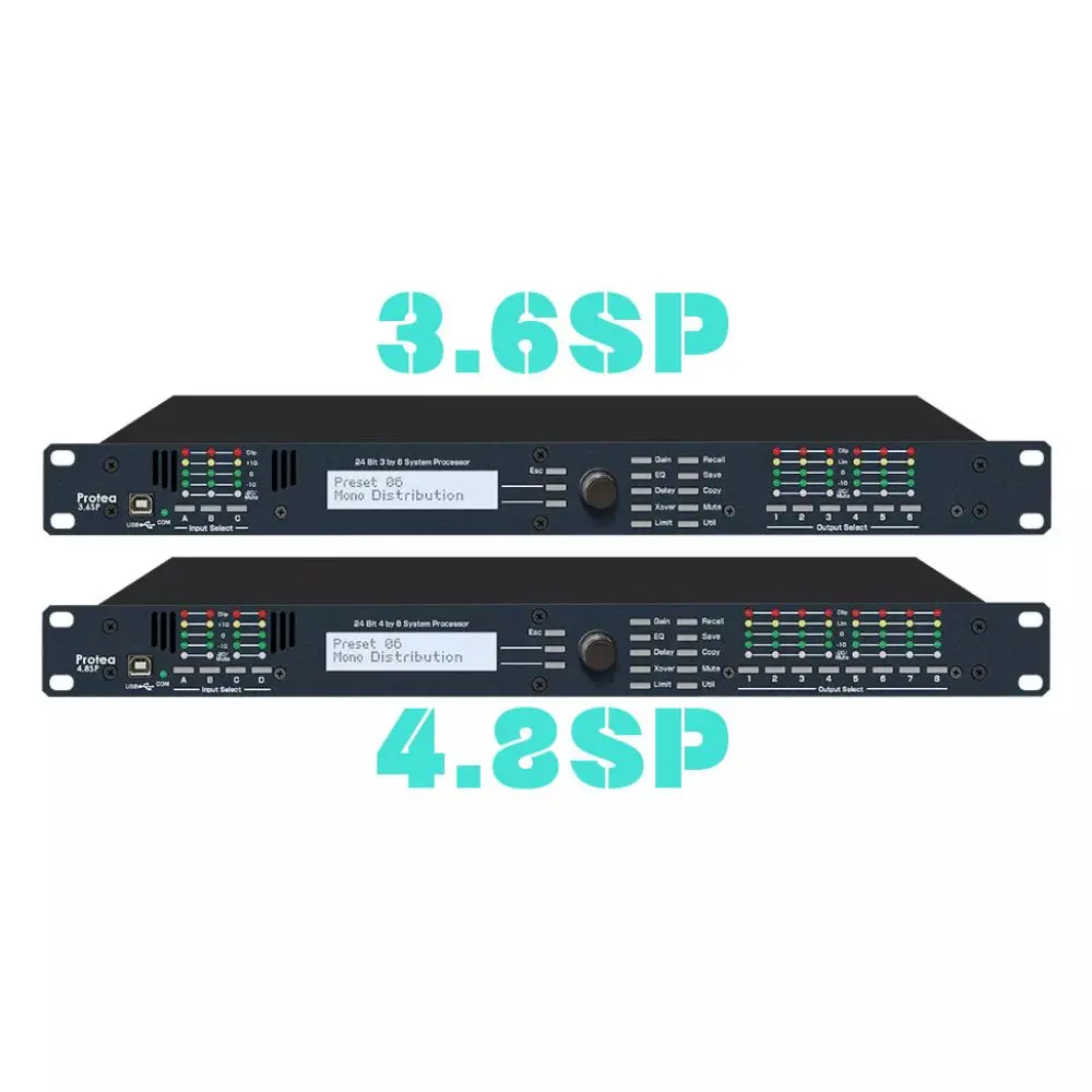Audioprocessor 4.8SP Professionele digitale audioprocessor 3.6SP 4.8SP DSP-technologie Metal Shell Line Array-luidsprekers