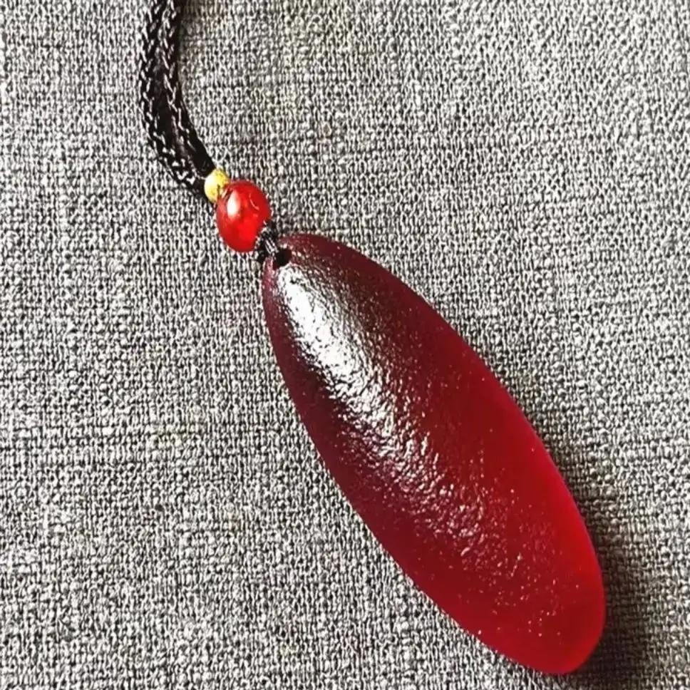 Red Gemstone Moldavite Meteorite Egg Impact Grade Czech Pendant Healing Crystal Energy Stone Natural Raw Witchcraft Jewelry