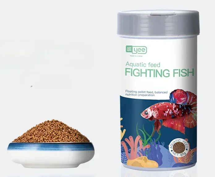 Betta Fighting Fish Food High Protein Floating Type Aquarium Tropical Feed 0.8mm Granules