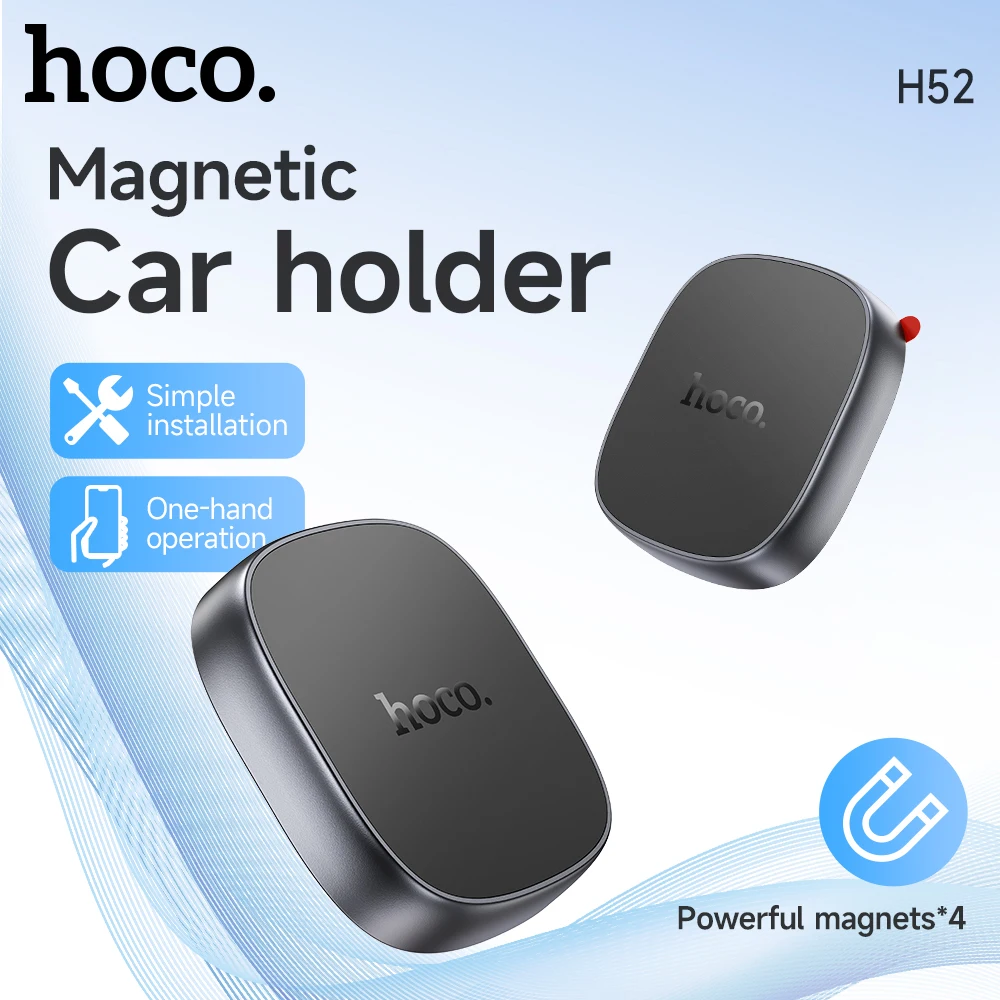 HOCO Universal Magnetic Car Phone Holder Center console Steering wheel Mobile Phone Holder Stand For iPhone 16 15 14 Samsung S24