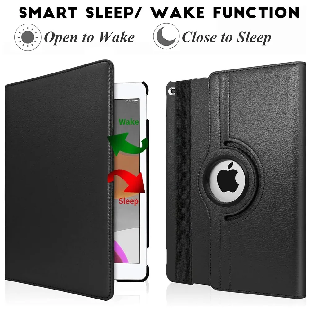 حافظة جلدية دوارة لجهاز iPad Air 11 13 2024 2025 Mini 3 4 5 6 Pro 11 9.7 10.2 2019 2020 2021 Air 1 2 3 4 5 غطاء لوحي ذكي #3