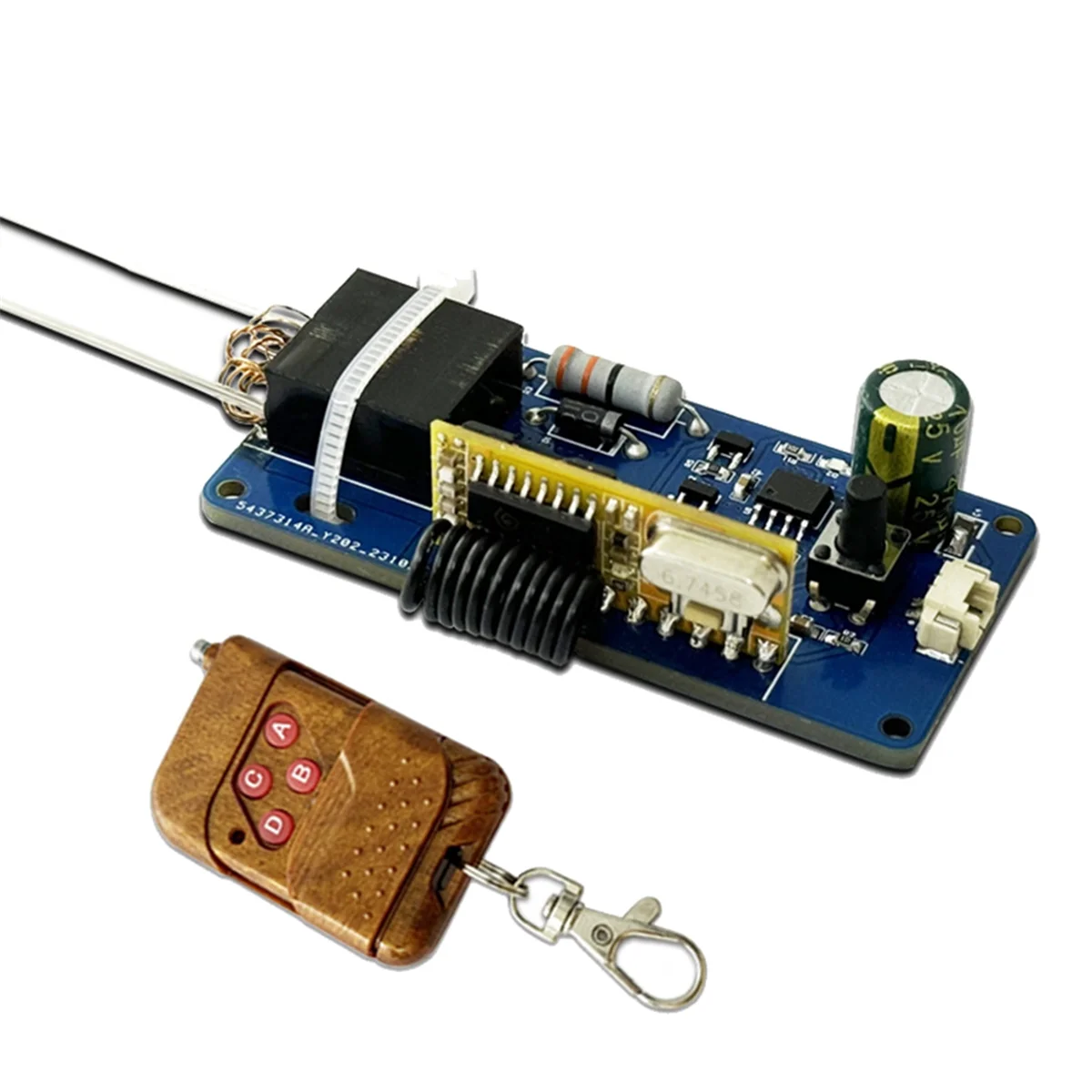 A93P DC3.7V 433M Remote Control ARC Igniter Generator Tegangan Tinggi Drive Power Supply Papan Remote Control dengan Indikator LED