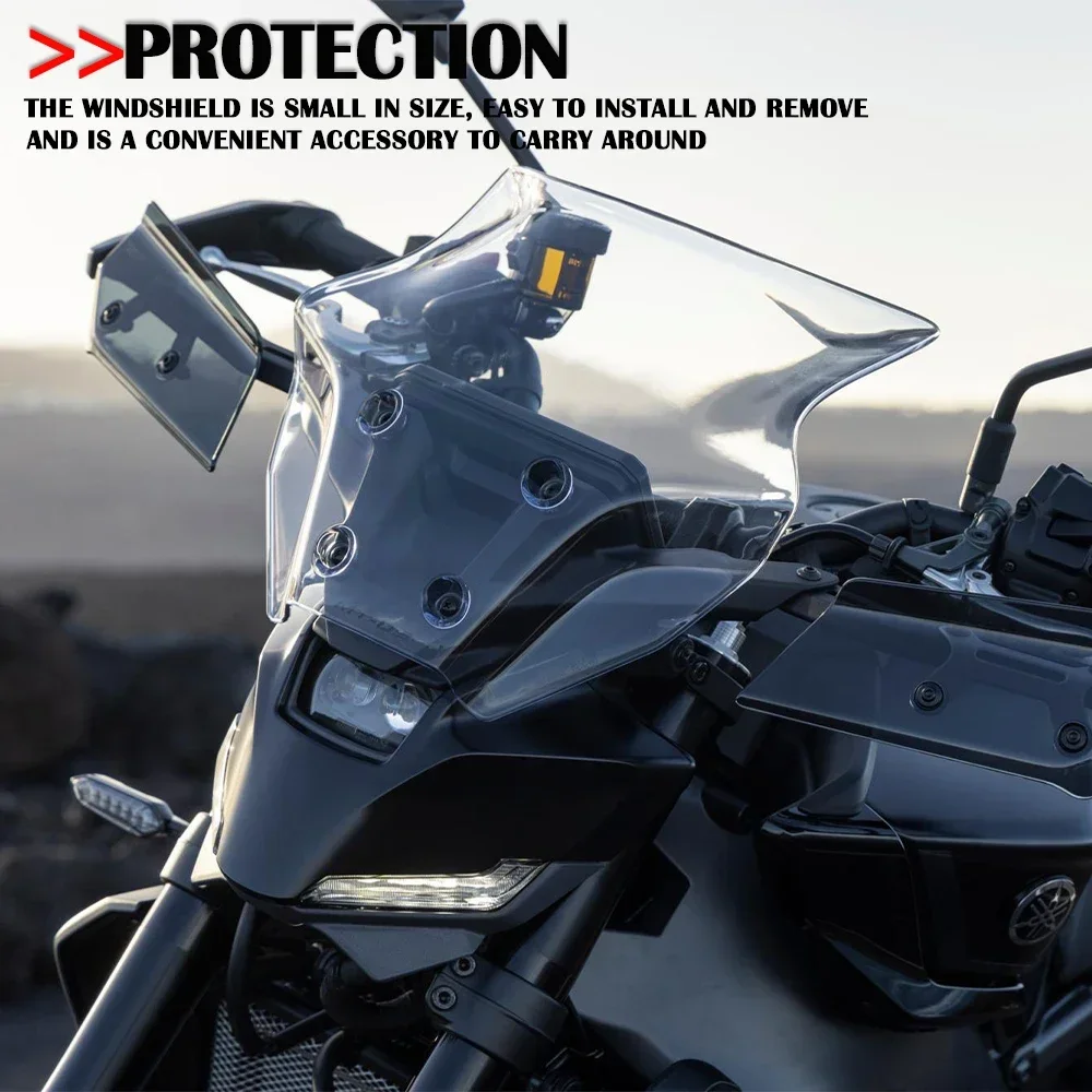 MT09 2024 Wind Deflectors Windshield Bracket Windscreen Protector Motorcycle Accessories New For YAMAHA MT 09 MT-09 mt09