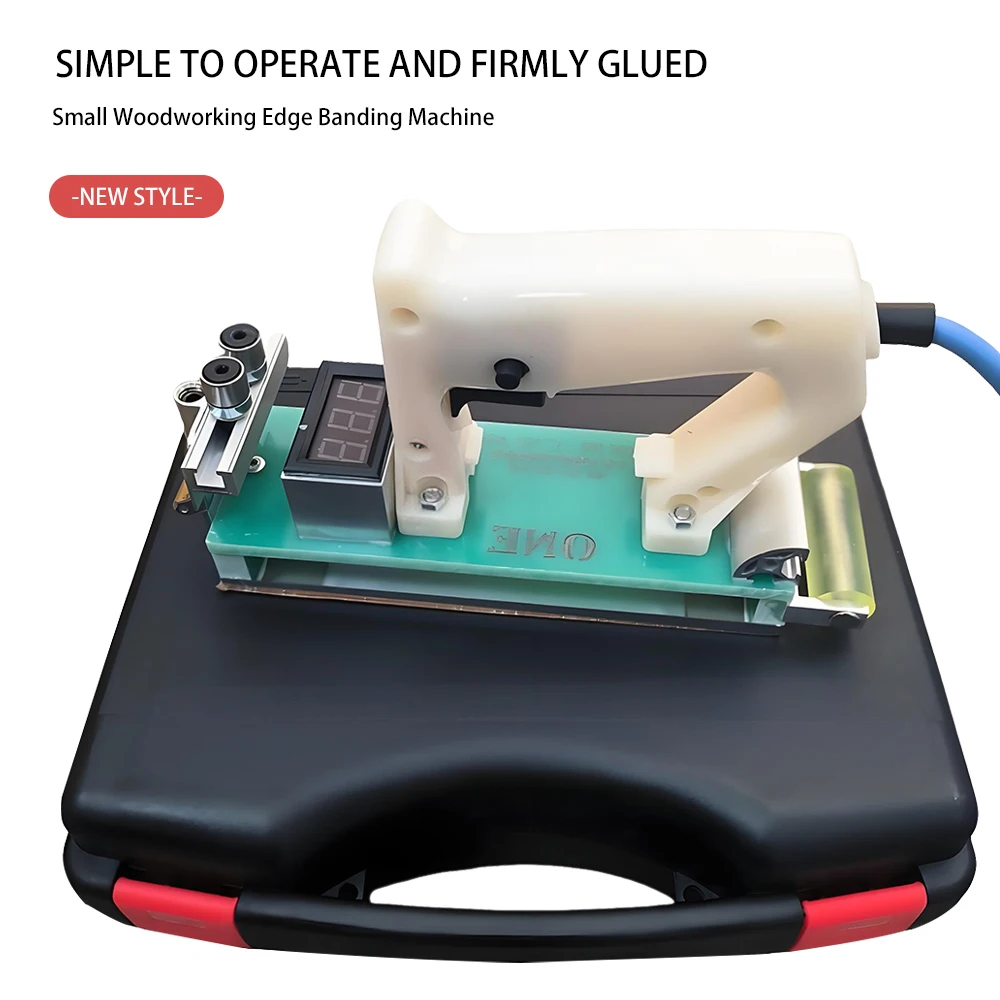 

Портативный ручной кромкооблицовочный станок для деревообработки с дисплеем температуры и регулируемой скоростью для кромок из ПВХ и меламина