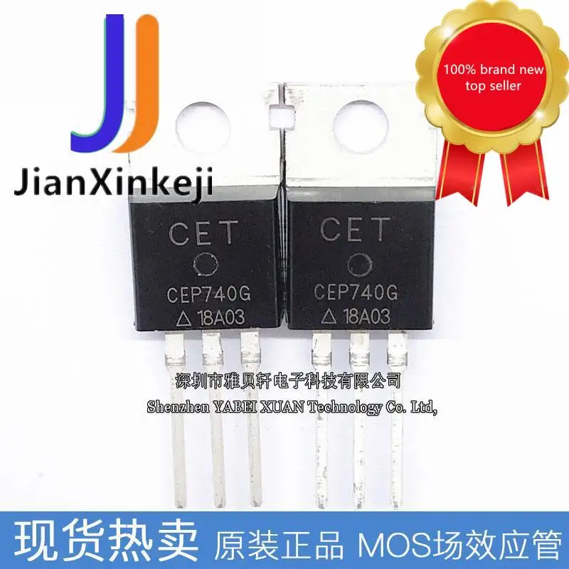 10pcs100% Orginal Mới CEP740G CEP740 N Kênh 400V10 Trong Dòng-220 Một MOS Hiệu Ứng Trường còn Hàng