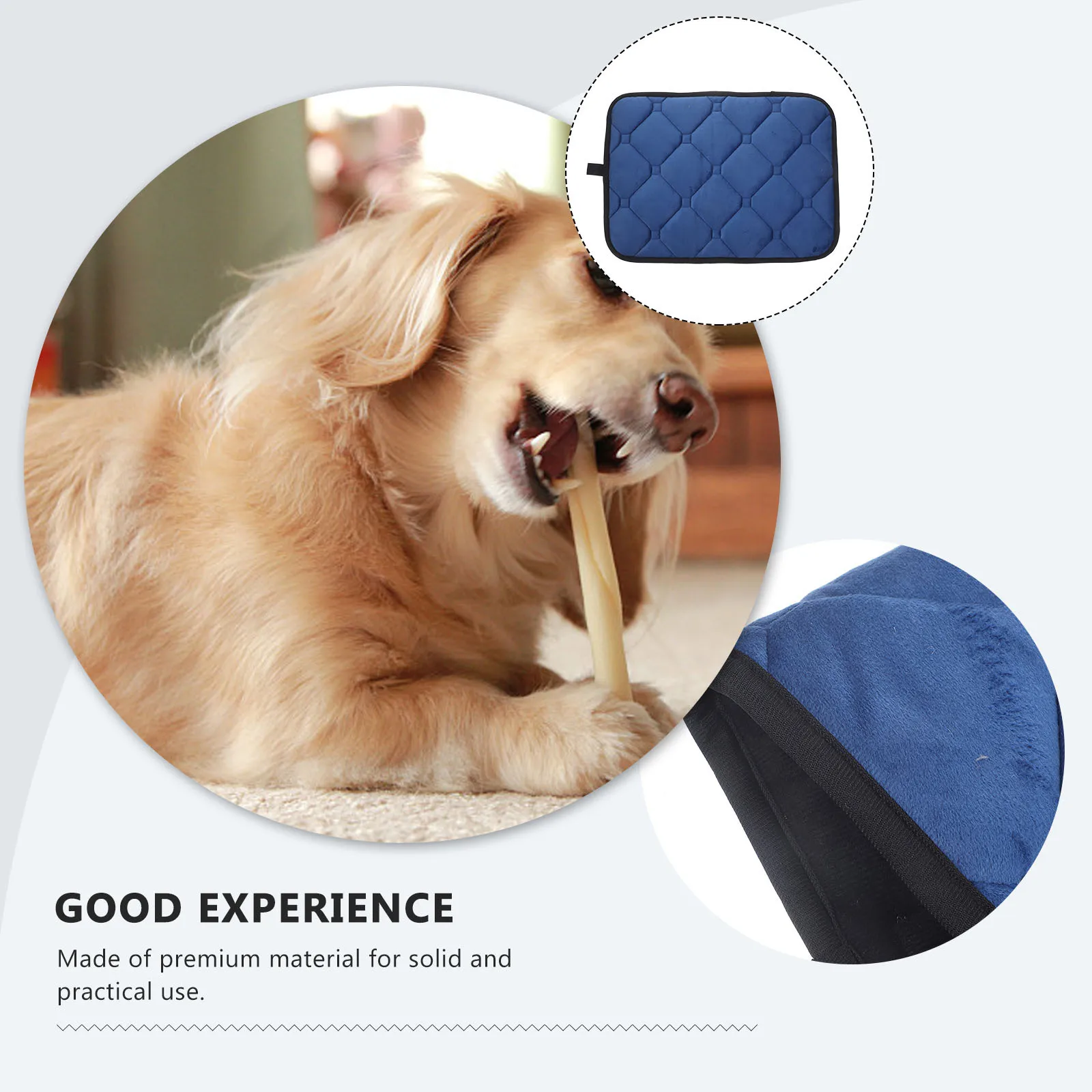 

1Pcs Car Pet Pad Waterproof Nonslip Durable Bite Resistant Dark Blue 35x49cm Portable Cushion Pet Supplies for Travel Home Use