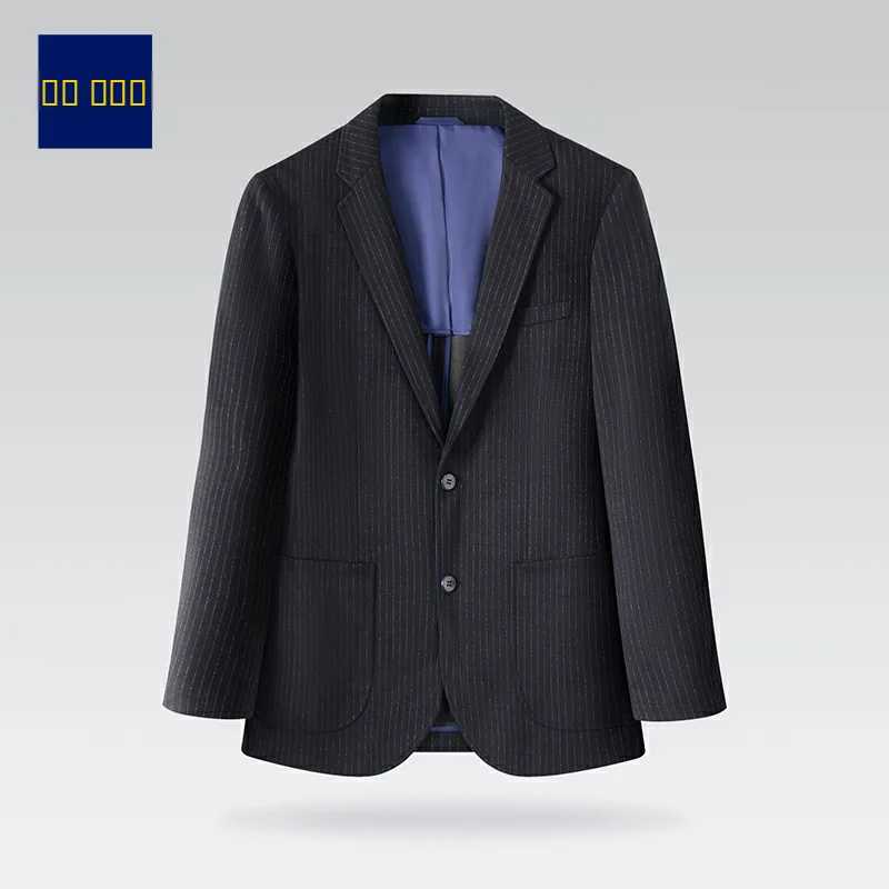 

Busin повседневный мужской костюм 2024, весенний новый удобный костюм в тонкую полоску с текстурой и подставкой Faion Urban Long Sve