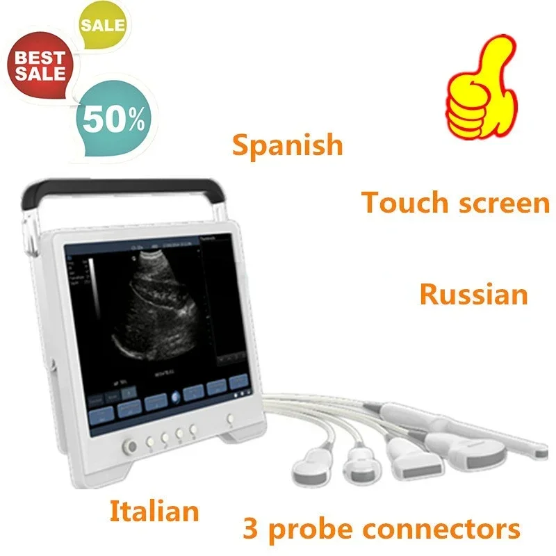 Clinic 15 inch LCD portable laptop touch screen ultrasound