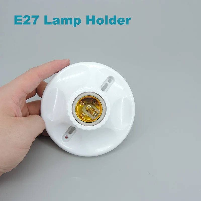 1/2pcs E27 Lamp Holder E27 Bulb Holder Lamp Socket Ceramic Bulb power Socket Lamp Base Wholesale High Quality R23