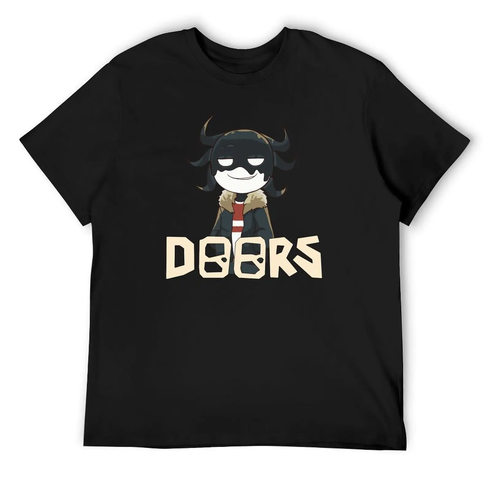 

DOORS - Screech Sans hide and Seek horror T-Shirt valentines boutique clothes plus size clothes graphics men t shirts