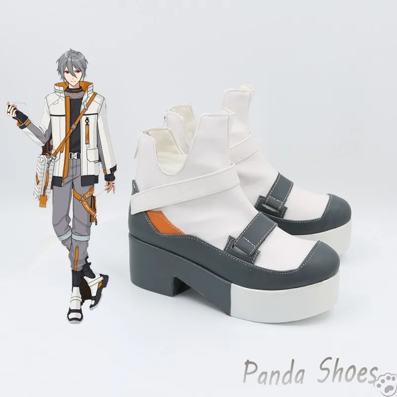 Belofte Van Tovenaar Owen Cosplay Schoenen Anime Game Cos Lange Laarzen Comic Owen Cosplay Kostuum Rekwisieten Voor Con Halloween Party