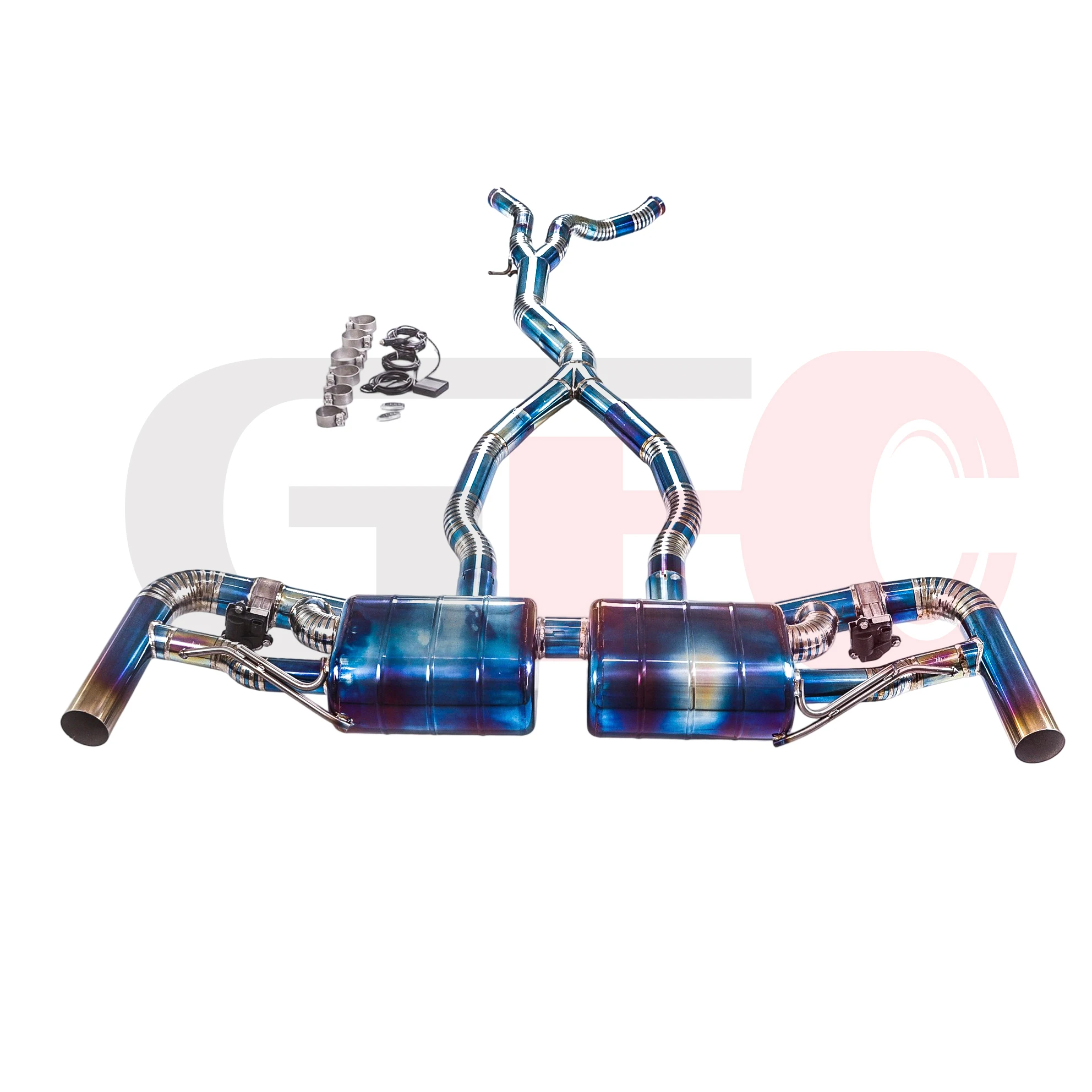 

GFC catback exhaust muffler for 2018 Benz GLE400 W166 4MATIC 3.0T,Car electric valve exhaust system made of titanium alloy